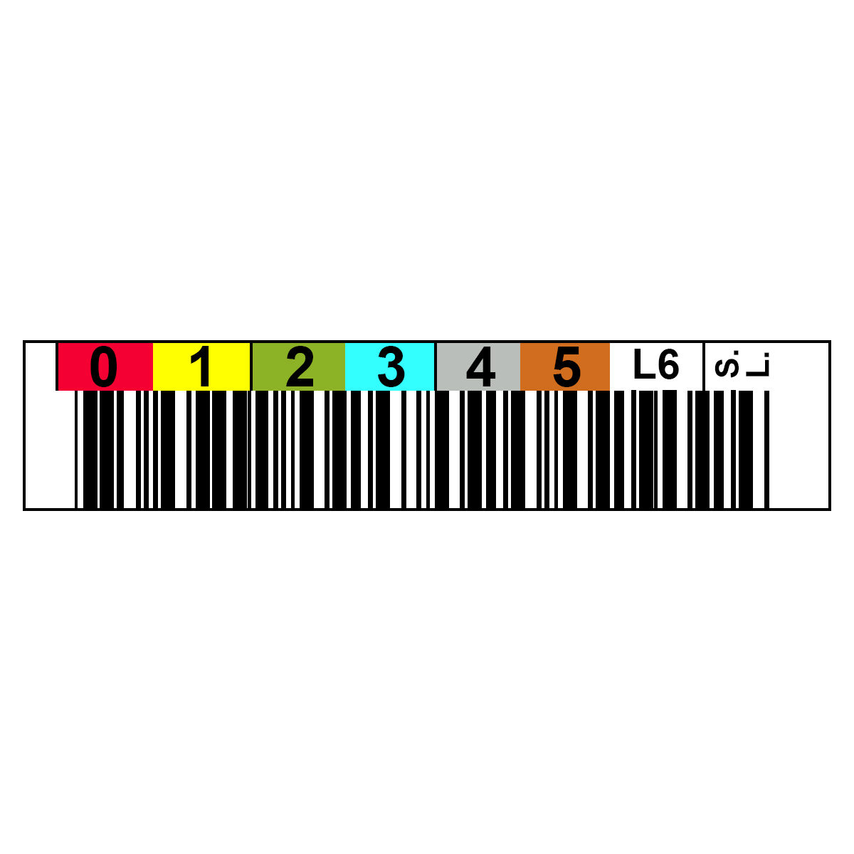 Tri-Optic LTO6 Spectra Logic Horizontal Label - Sheet of 20