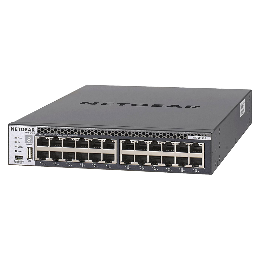 Netgear M4300-24X 24x10G and 4xSFP+ (shared) Managed Switch