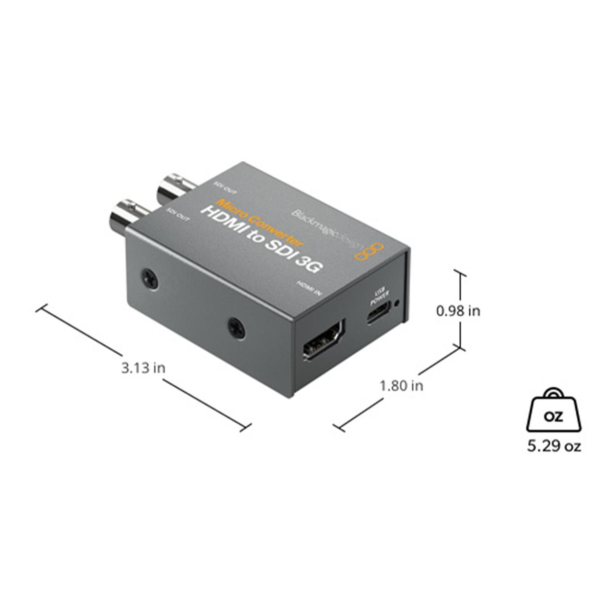 Blackmagic Design Micro Converter - HDMI to SDI 3G PSU